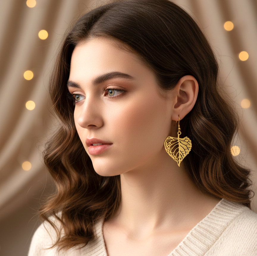 Leaf of Grace Collection (Necklace • Earrings • Bracelet Complete Set)